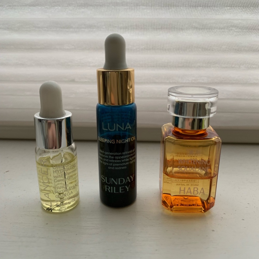 Beauty Oil Minis, from Lancer, Sunday Riley, Haba